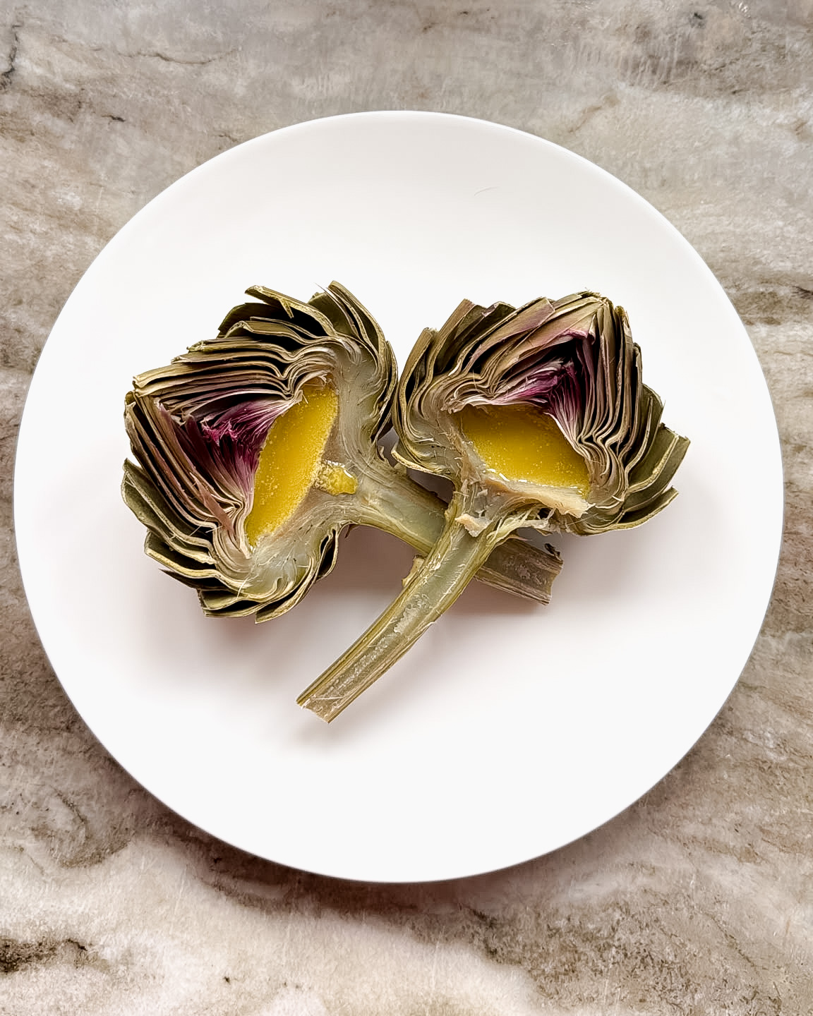 A globe artichoke